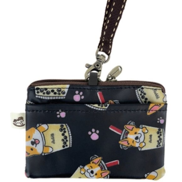 Uma Hana Handbags - Waterproof Boba Corgi Coin Purse Card Pouch Holder